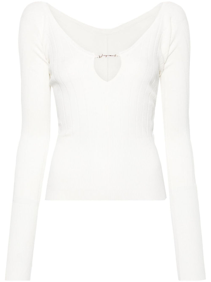 Jacquemus Top White Viscose Polyester