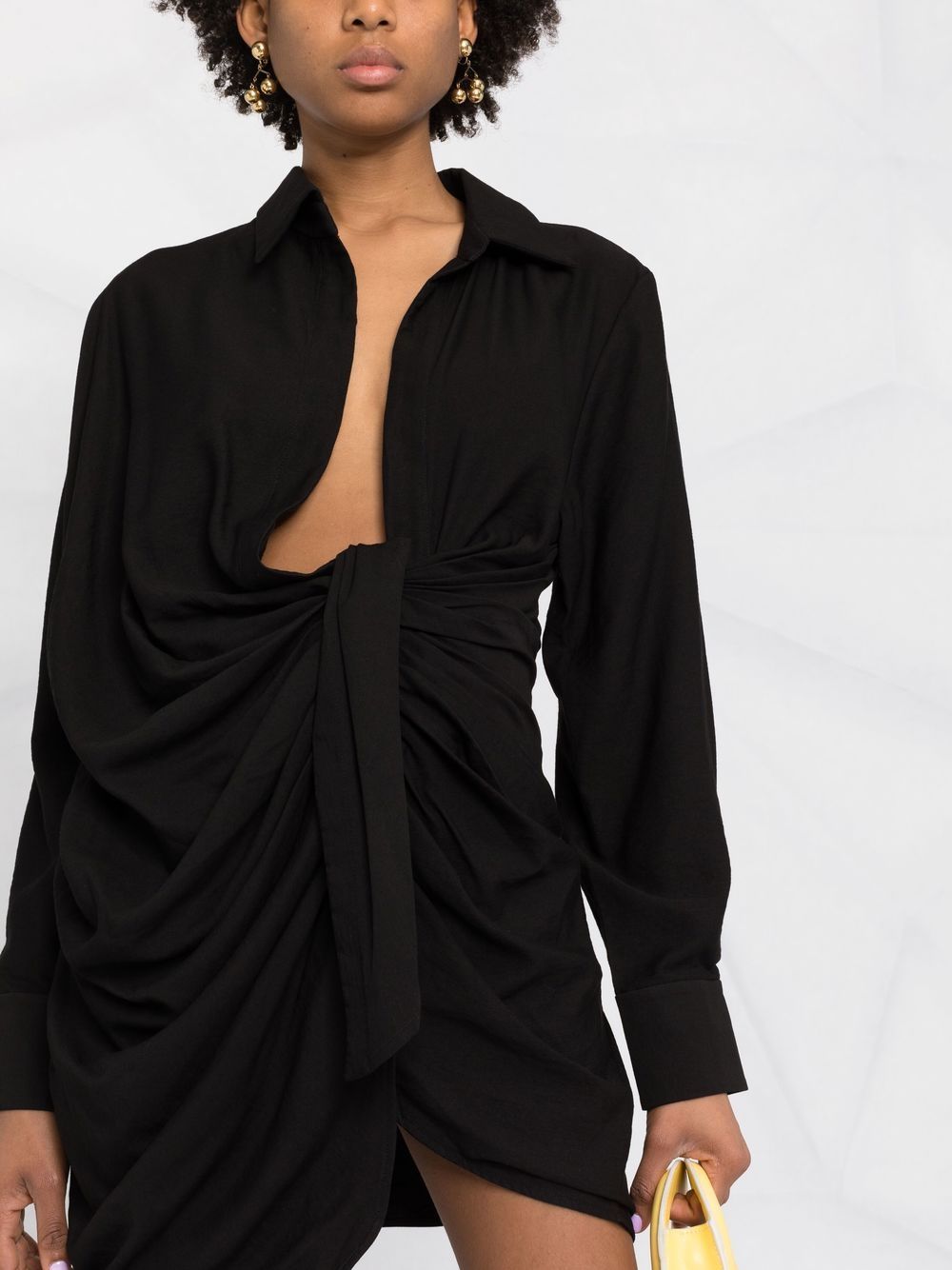 JACQUEMUS Dresses Black Viscose Polyamide