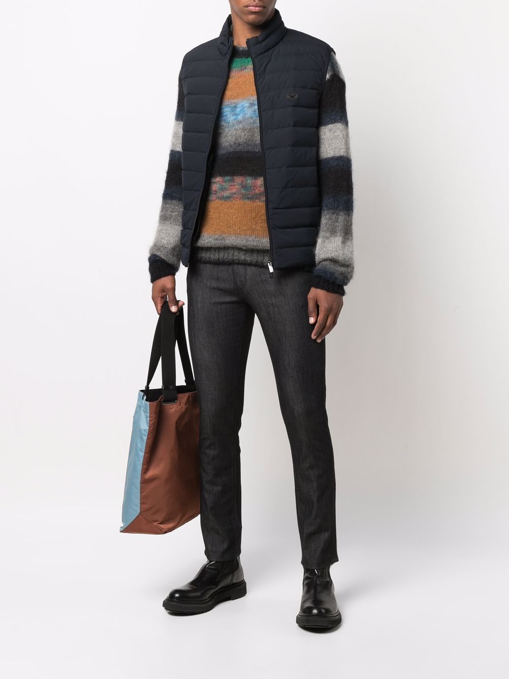 Emporio Armani Jackets Blu Lining: Feather Down