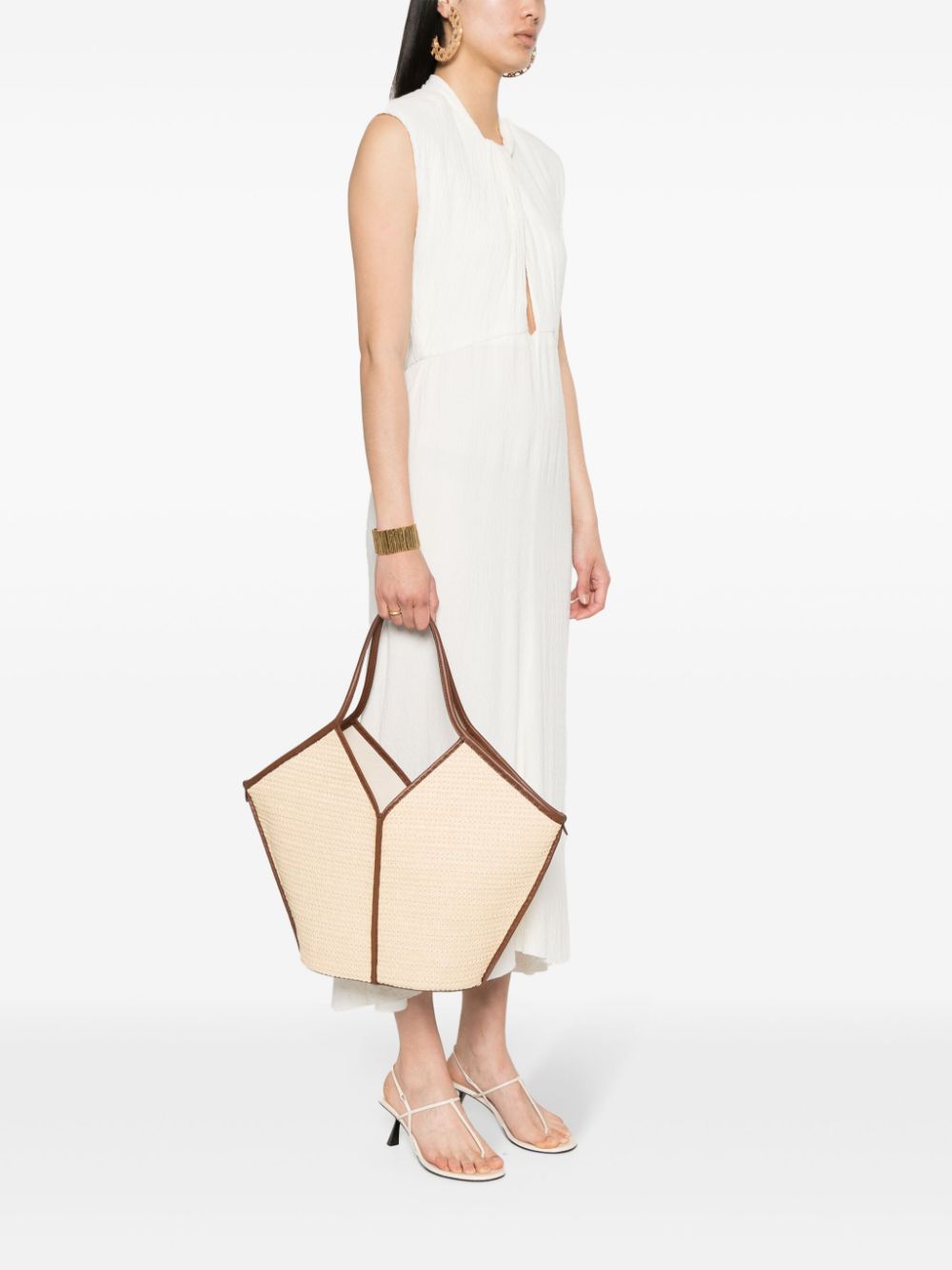 Hereu Bags Leather Brown Raffia