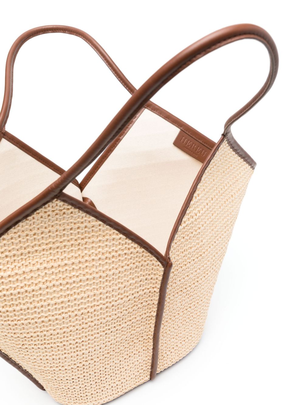 Hereu Bags Leather Brown Raffia