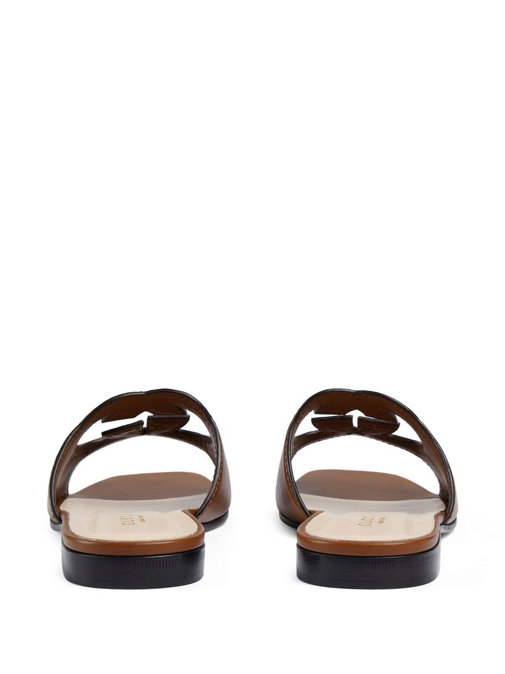 Gucci Sandals Leather Brown Lining