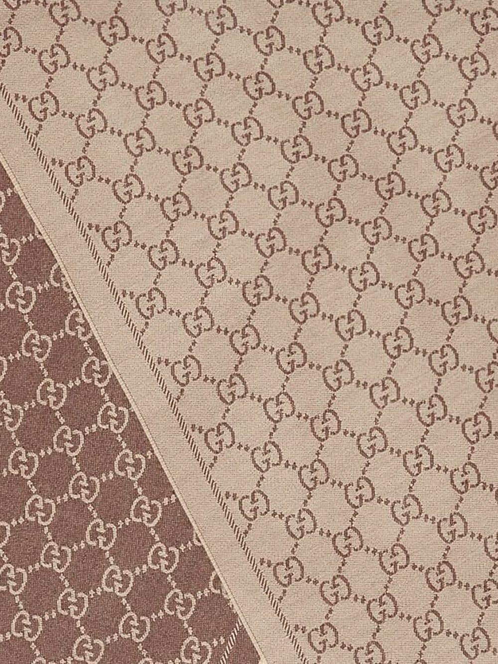 Gucci Scarfs Brown Wool