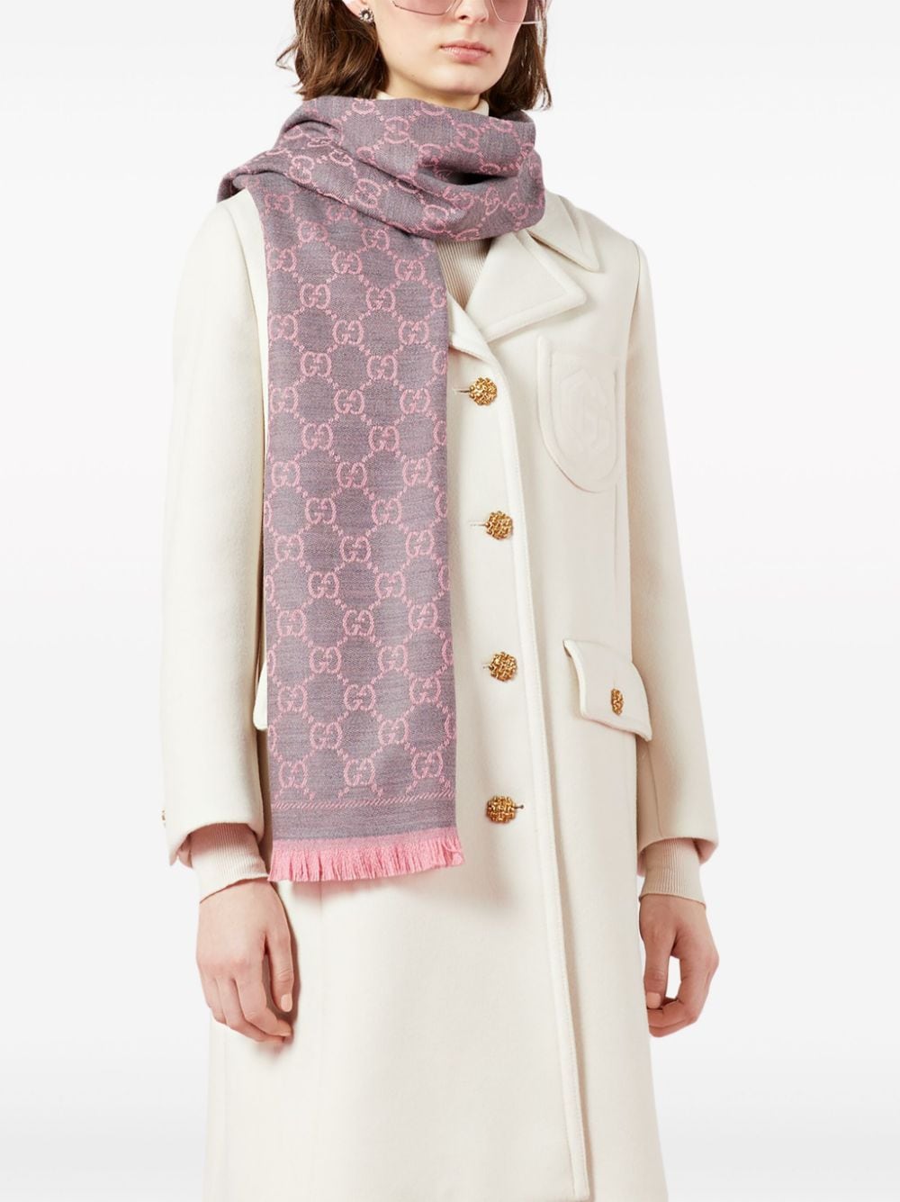 Gucci Scarfs Pink Outer: Wool