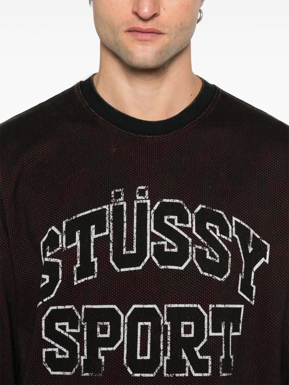 Stussy T-Shirts And Polos Black Cotton Polyester