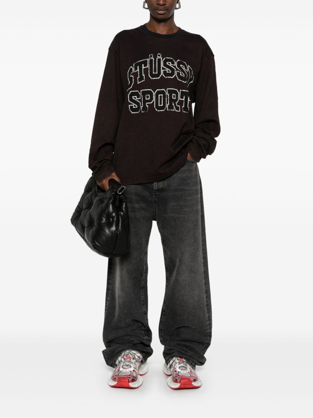 Stussy T-Shirts And Polos Black Cotton Polyester