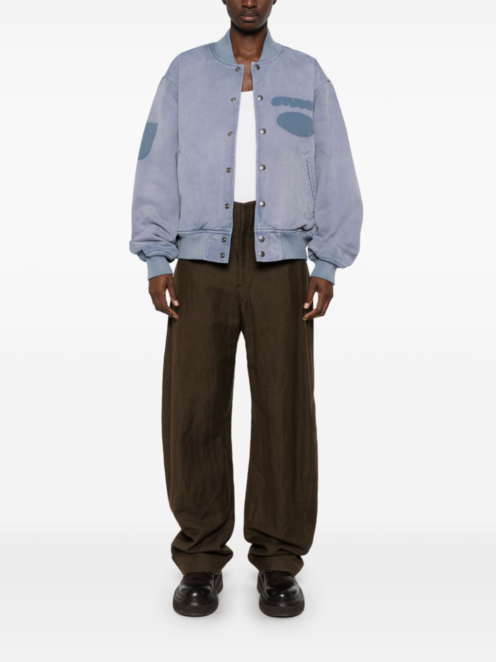 Stussy Coats Clear Blue Lining: Polyester