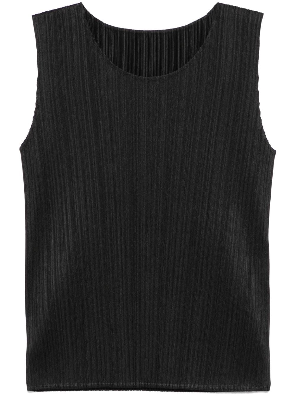 Pleats Please Top Black Polyester