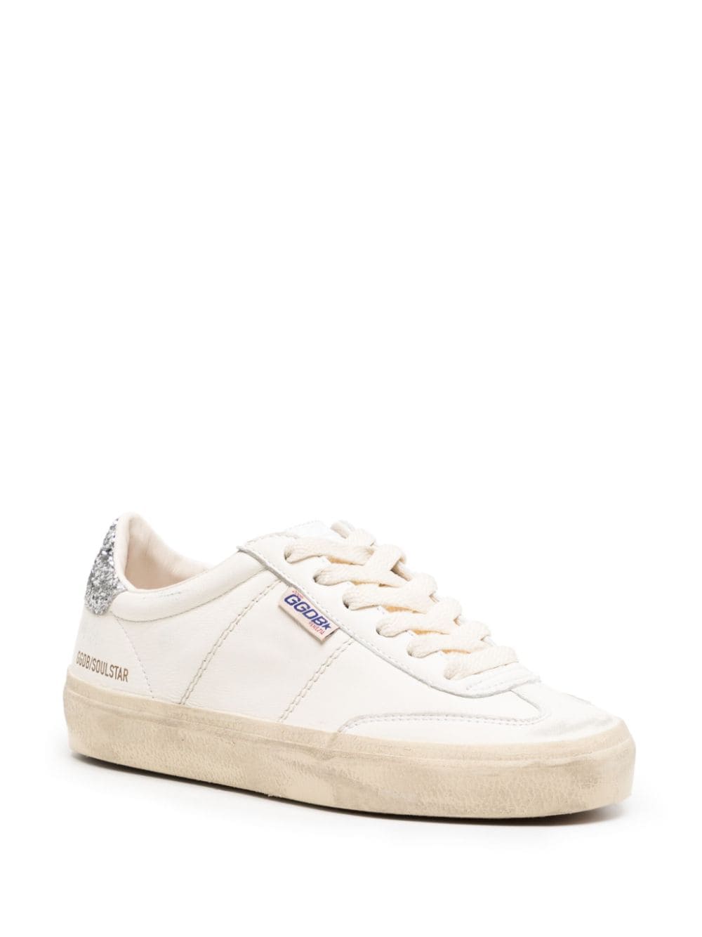 Golden Goose Sneakers Silver Calf Leather