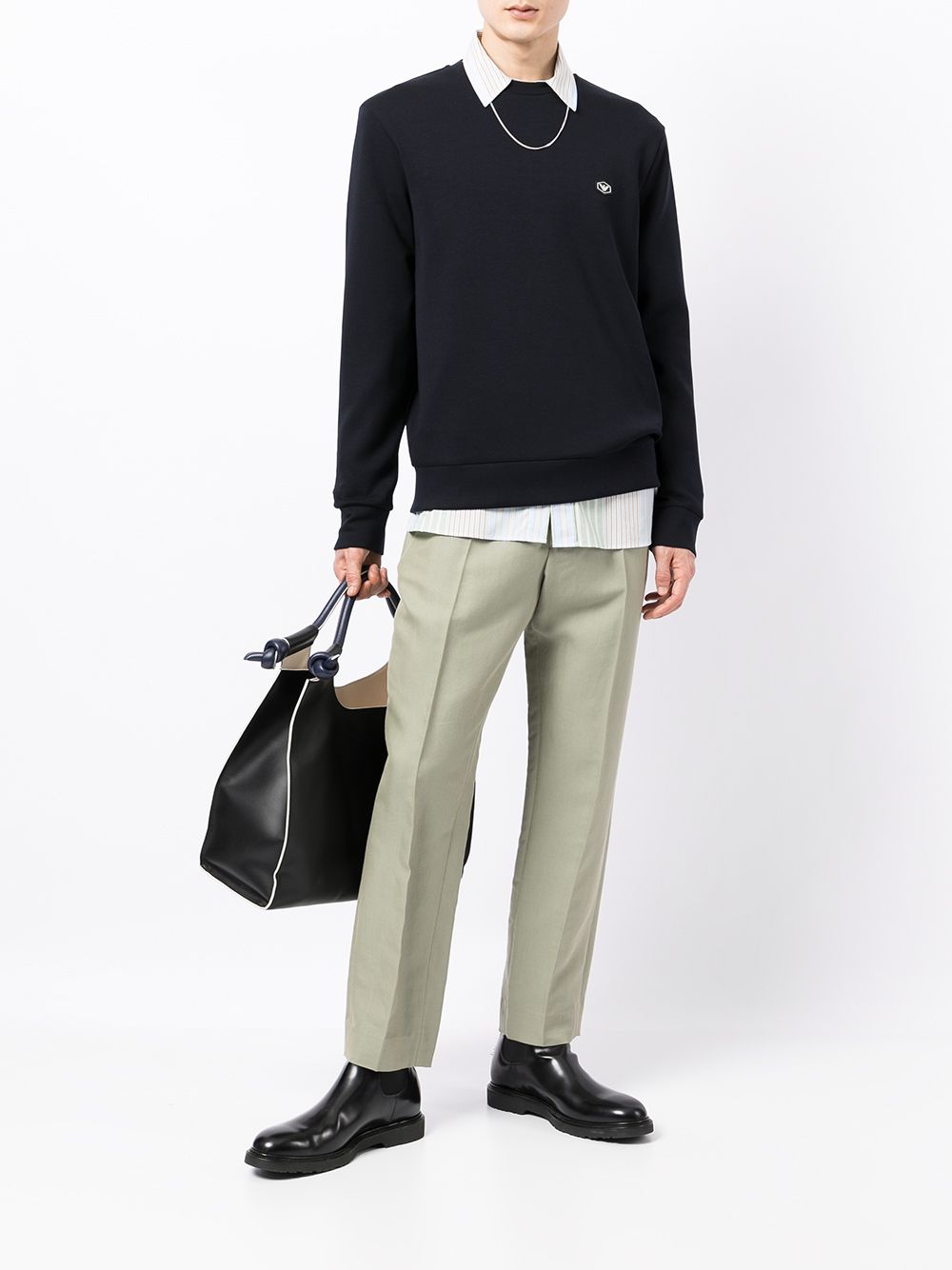 Emporio Armani Sweaters Blu Outer: cotton
