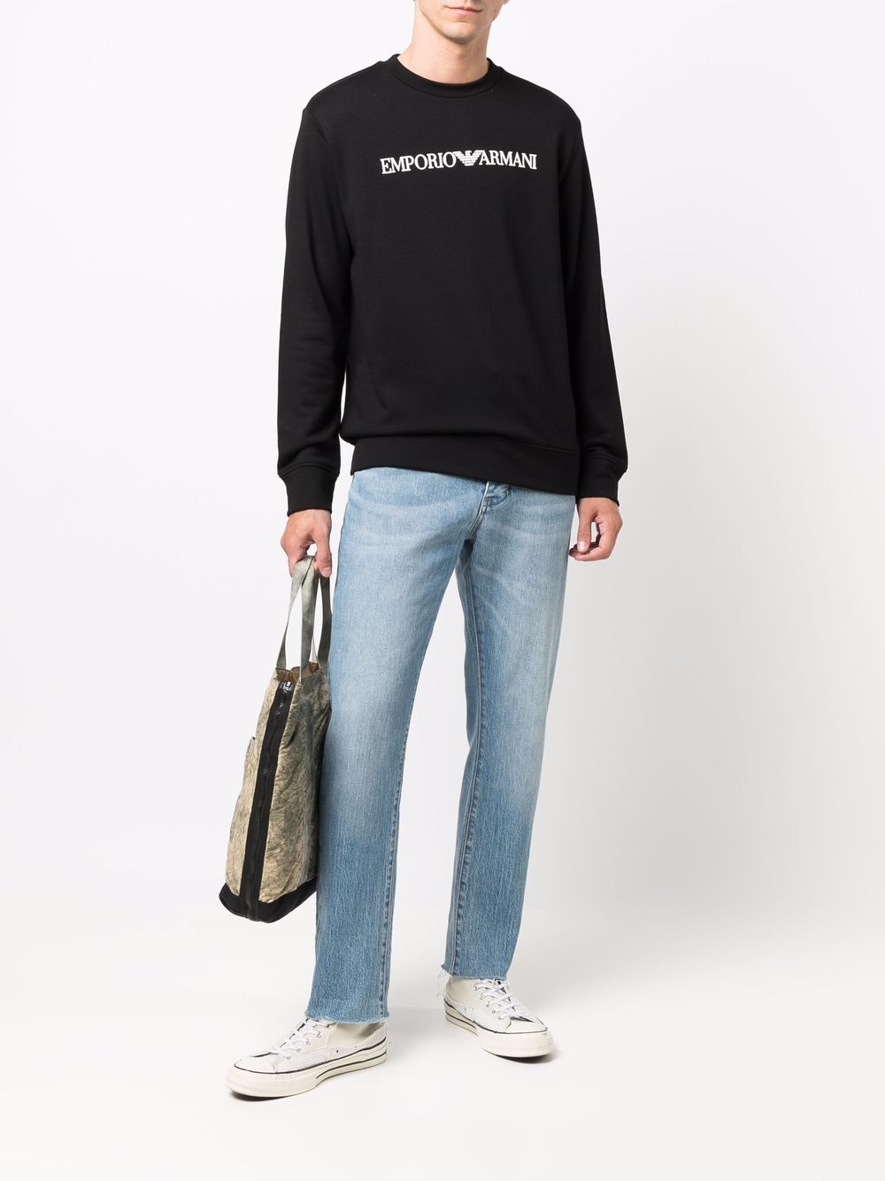 Emporio Armani Sweaters Nero Modal