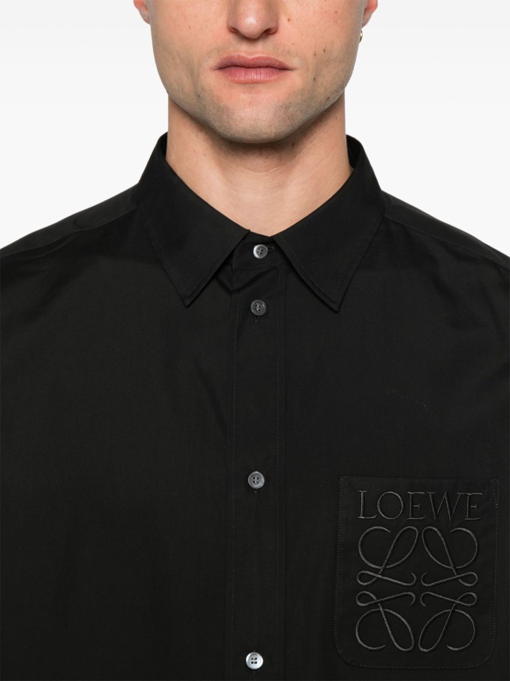 Loewe Shirts Black Cotton