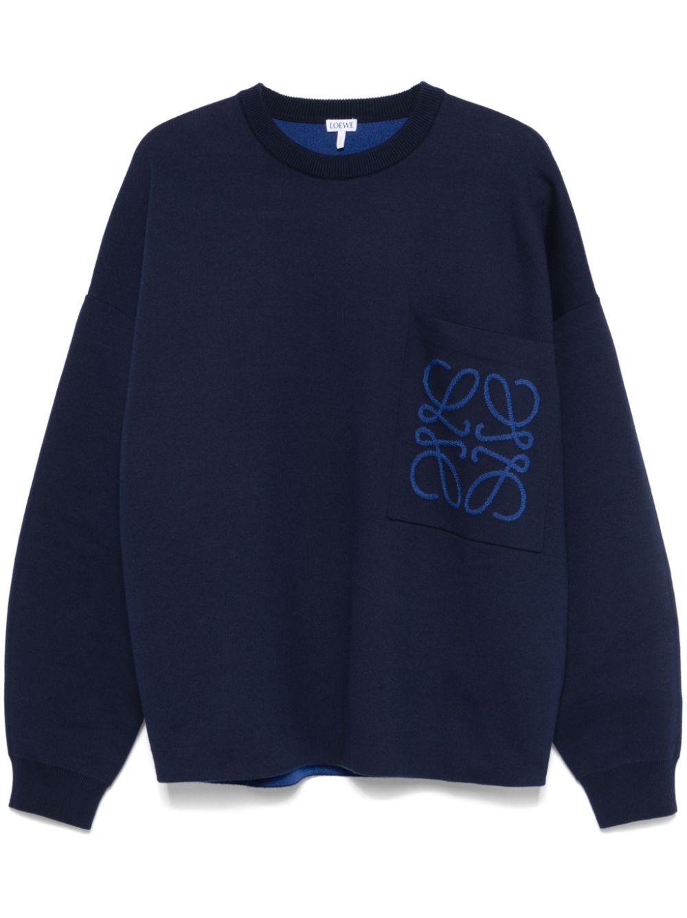 Loewe Sweaters Blue Cotton