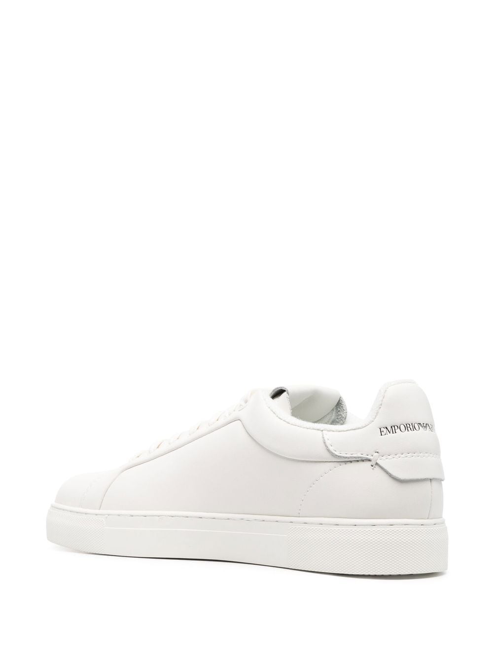 Emporio Armani Sneakers Bianco Calf Leather