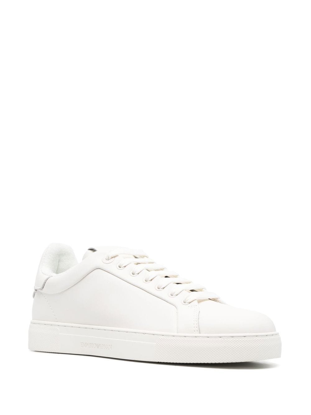 Emporio Armani Sneakers Bianco Calf Leather