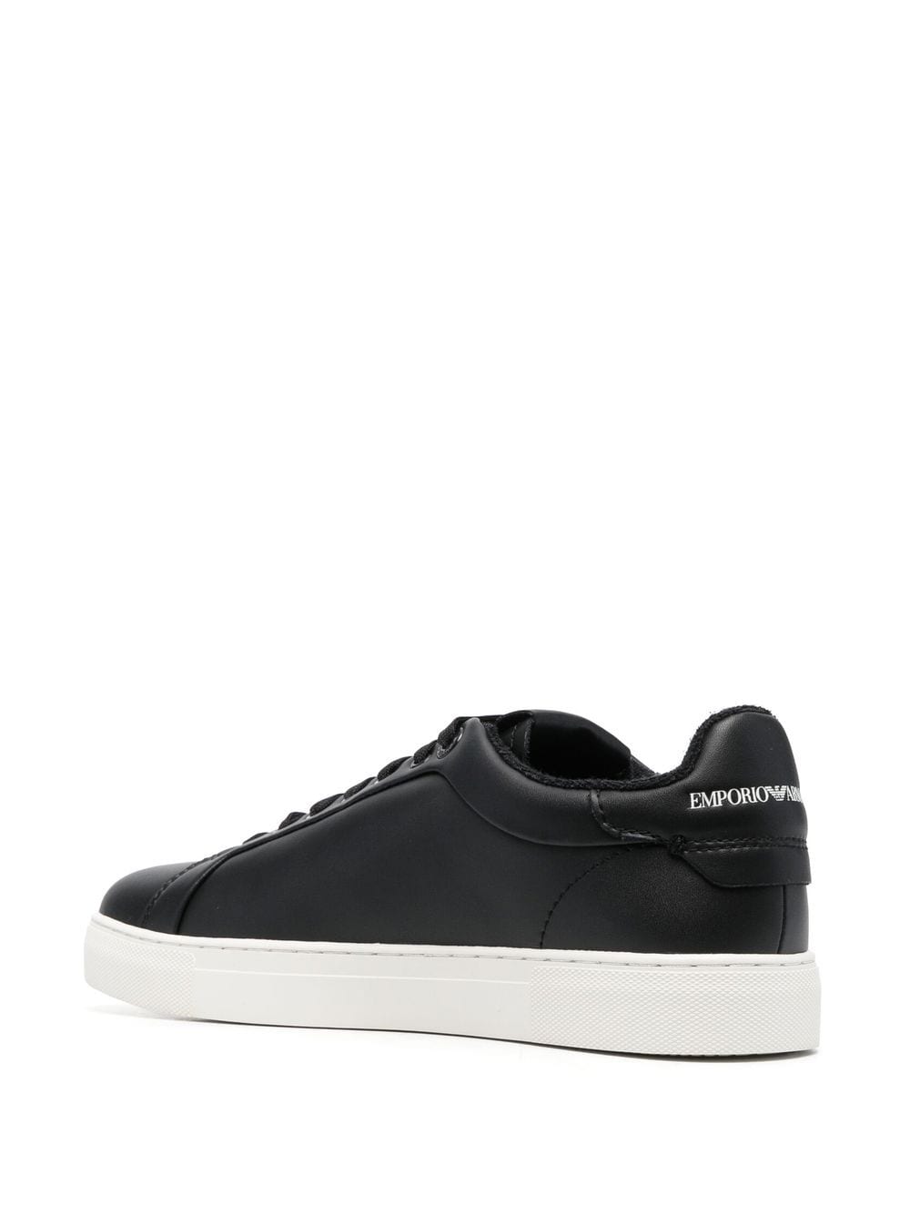 Emporio Armani Sneakers Nero Calf Leather