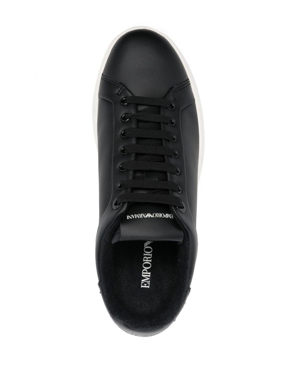 Emporio Armani Sneakers Nero Calf Leather