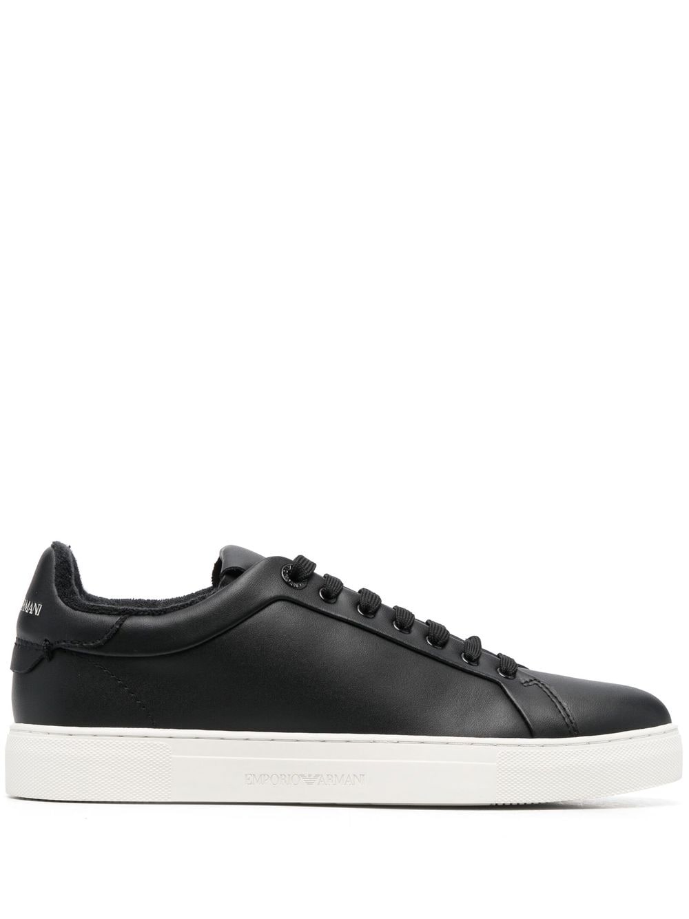 Emporio Armani Sneakers Nero Calf Leather