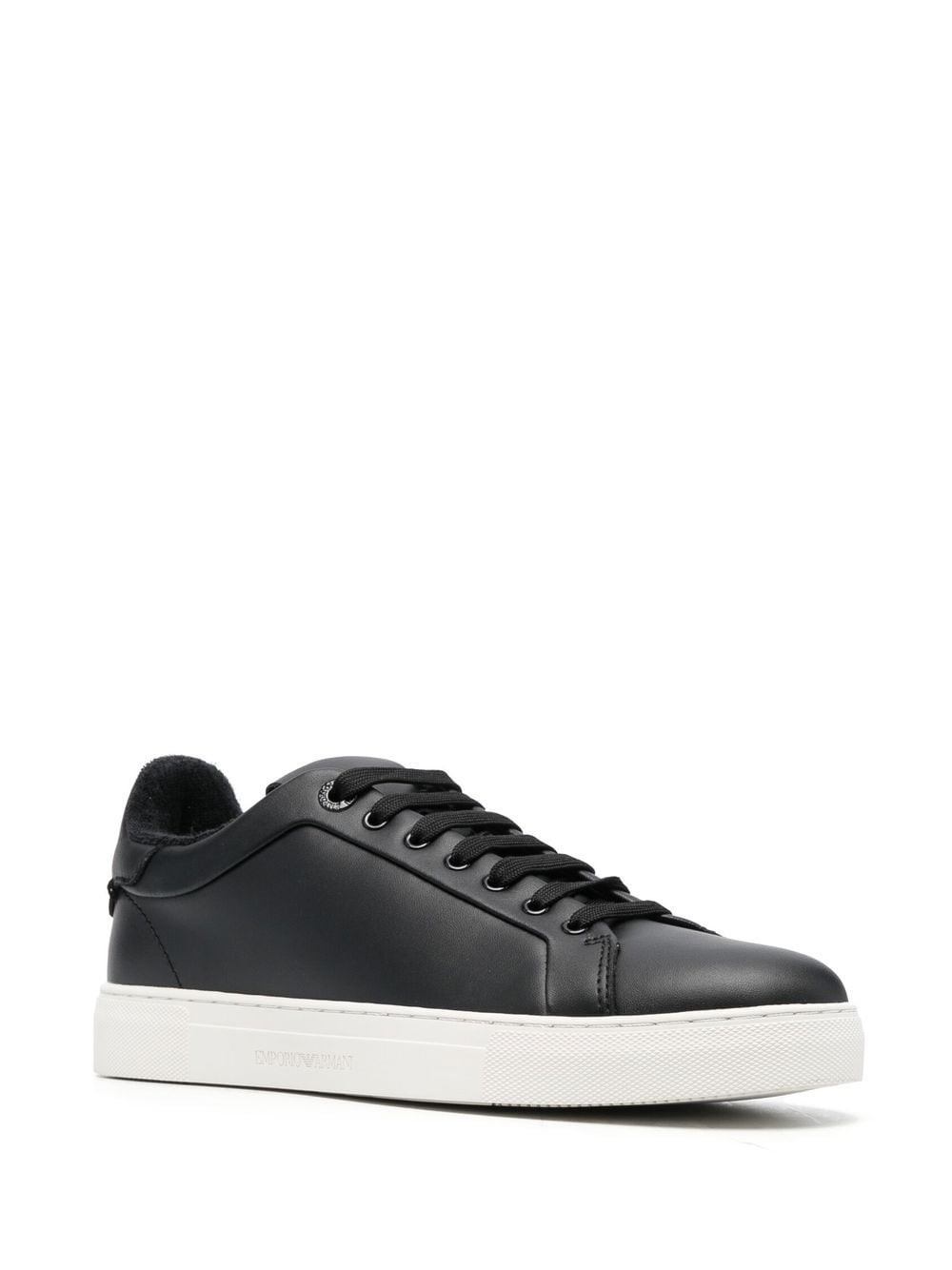 Emporio Armani Sneakers Nero Calf Leather