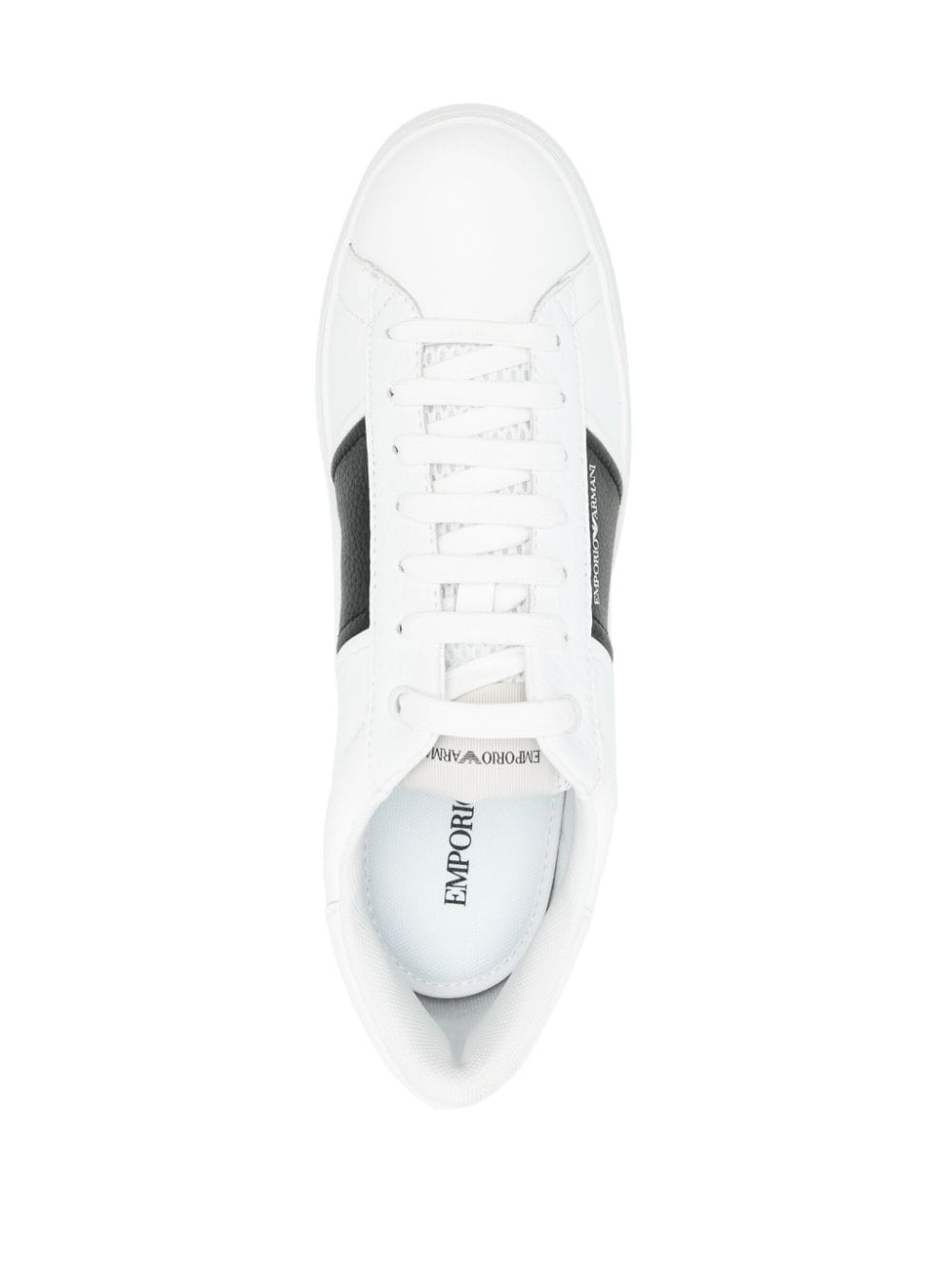 Emporio Armani Sneakers Bianco Calf Leather