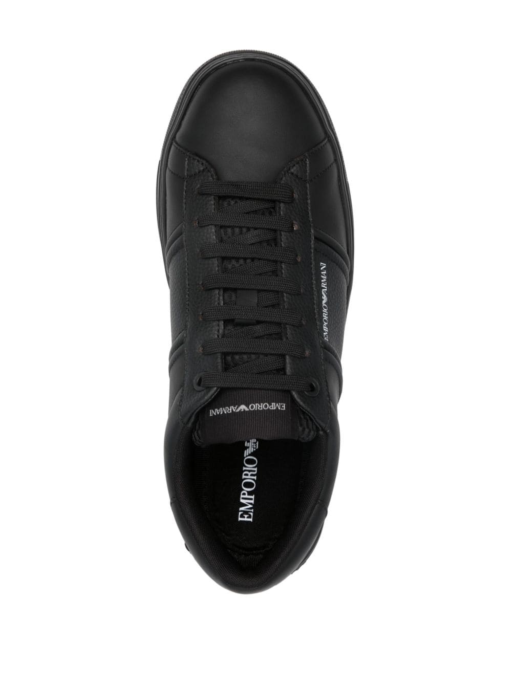 Emporio Armani Sneakers Nero Calf Leather