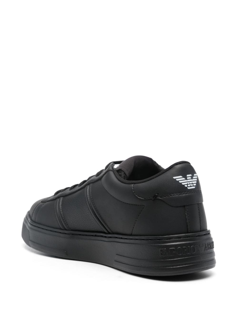 Emporio Armani Sneakers Nero Calf Leather