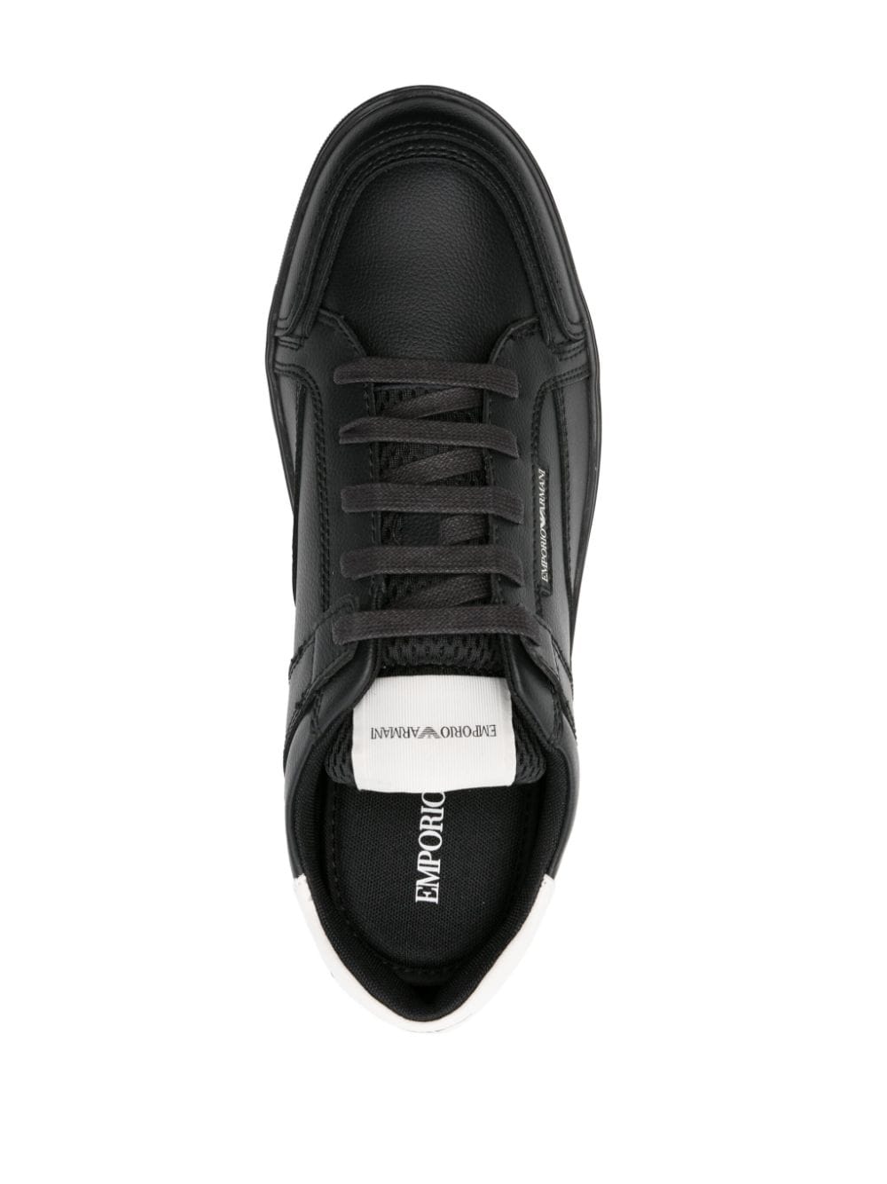 Emporio Armani Sneakers Nero Calf Leather