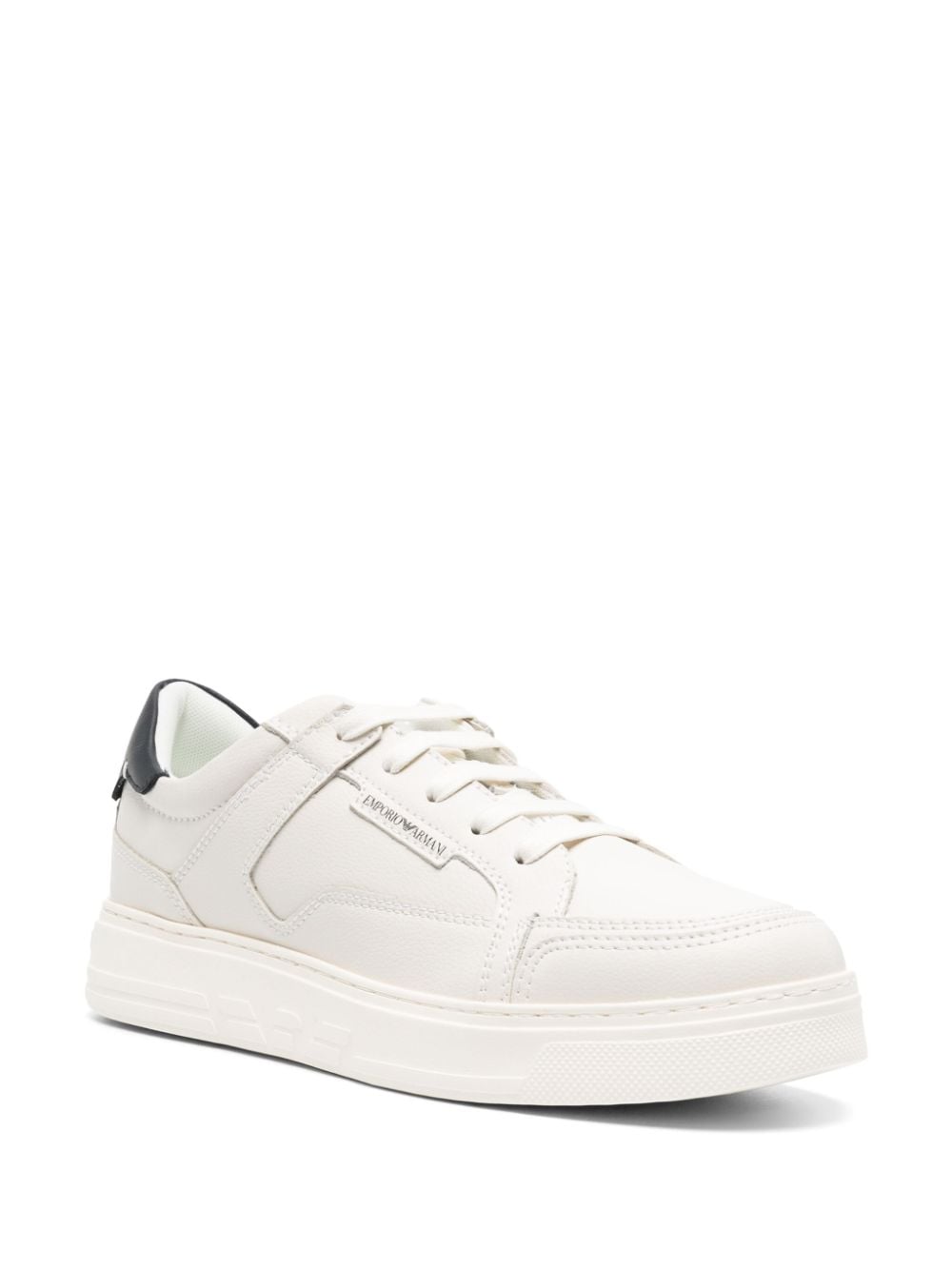 Emporio Armani Sneakers Bianco Leather
