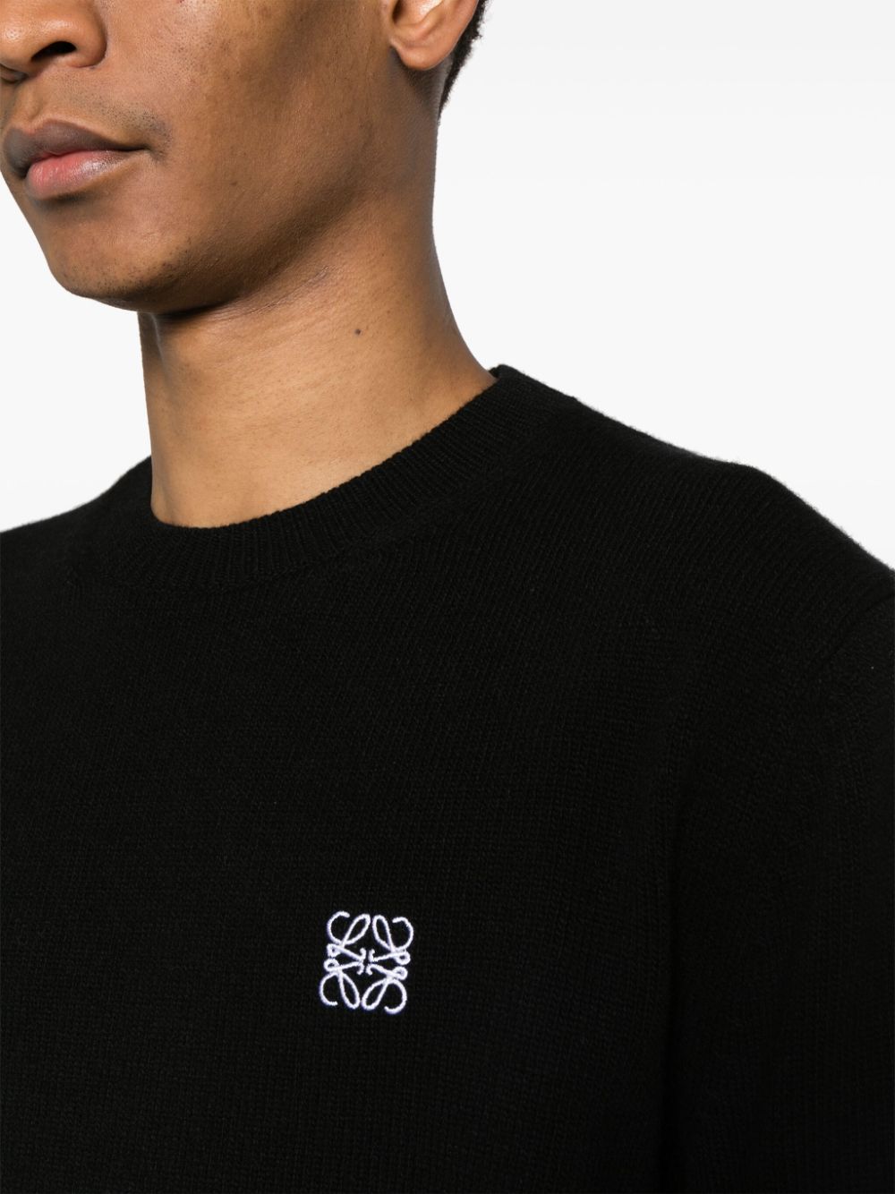 Loewe Sweaters Black Wool 100 %