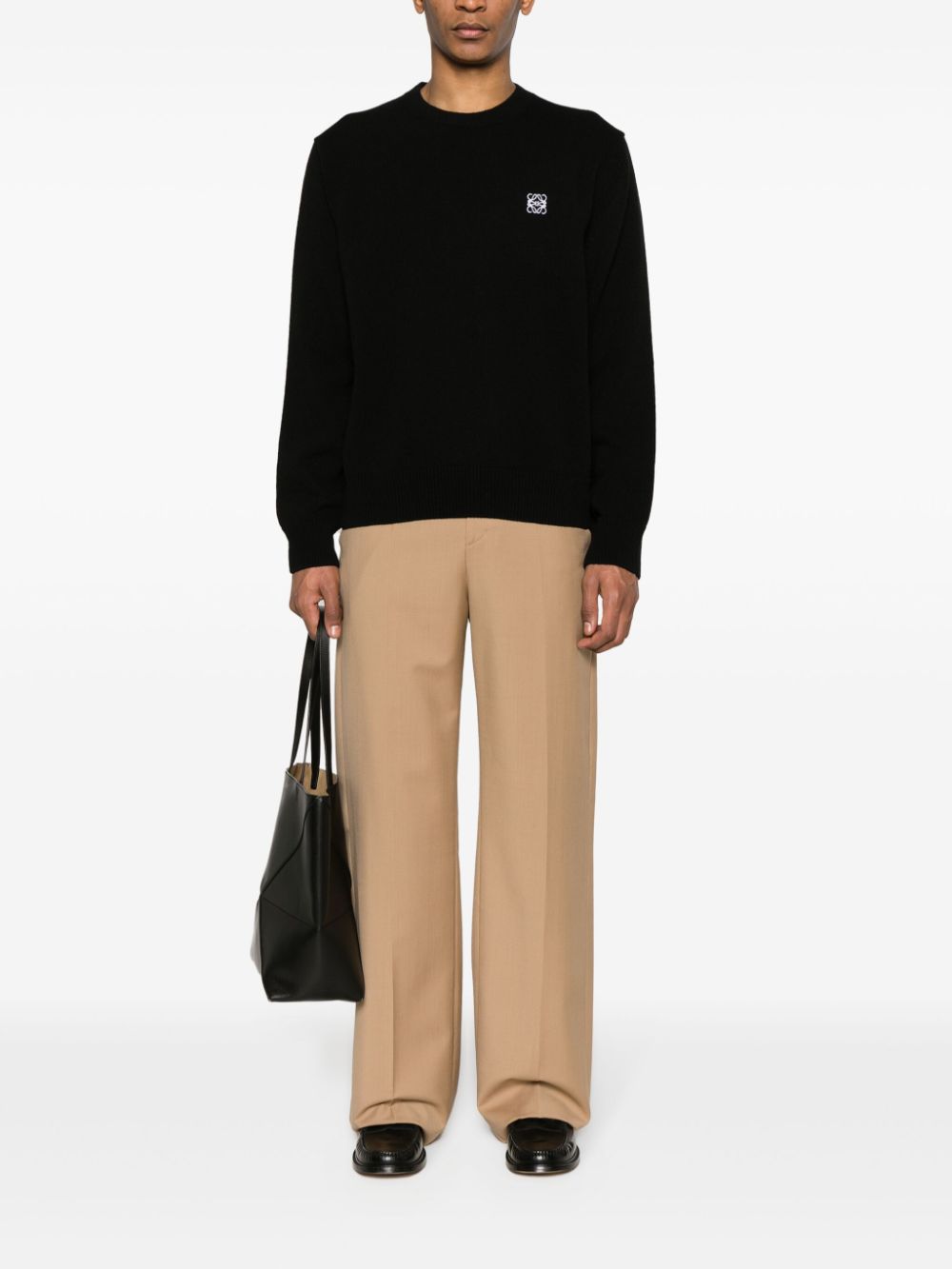 Loewe Sweaters Black Wool 100 %