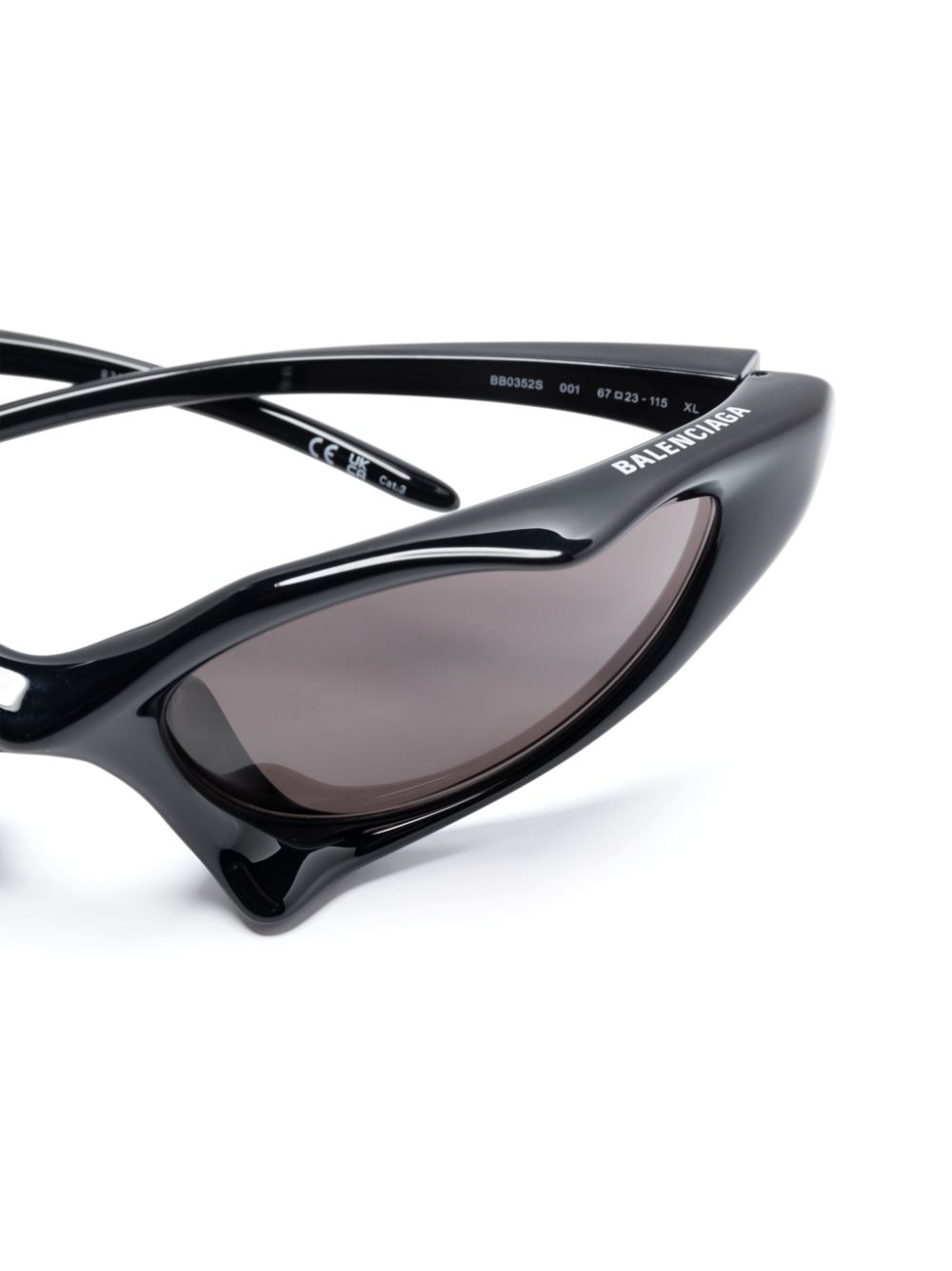 Balenciaga Sunglasses Black Acetate