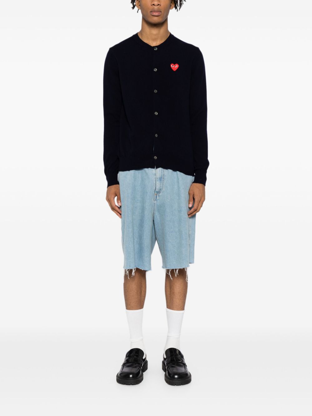 Comme Des Garcons Sweaters Blue Wool