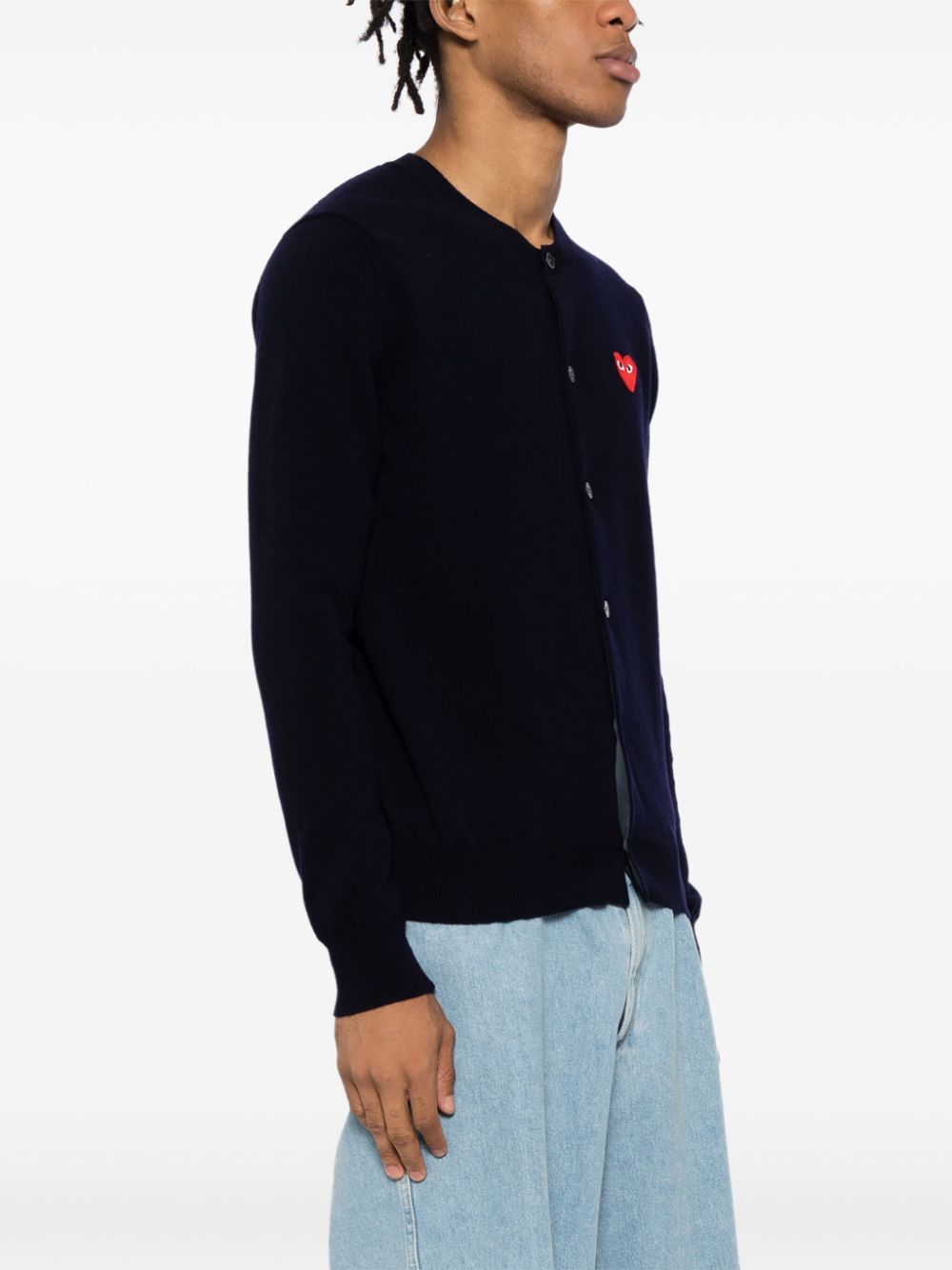 Comme Des Garcons Sweaters Blue Wool