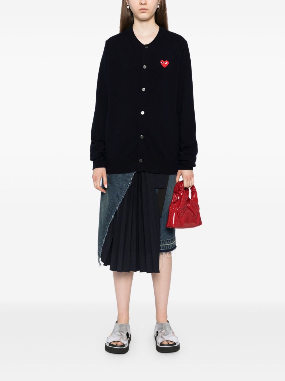 Comme Des Garcons Sweaters Blue Wool