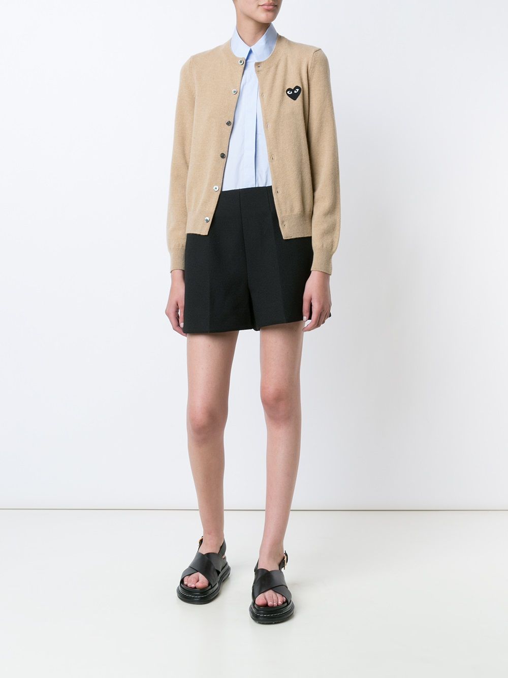 Comme Des Garcons Sweaters Beige Wool