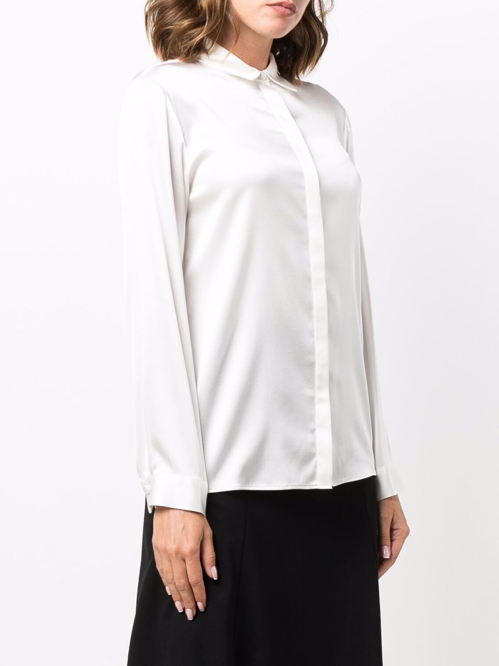 Emporio Armani Shirts Bianco Main Material: Silk