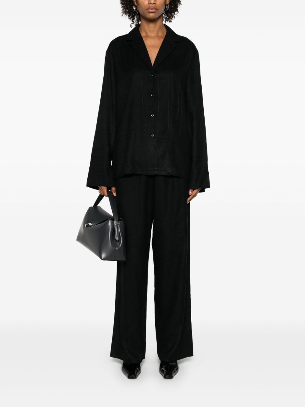 Toteme Pre Trousers Black Modal