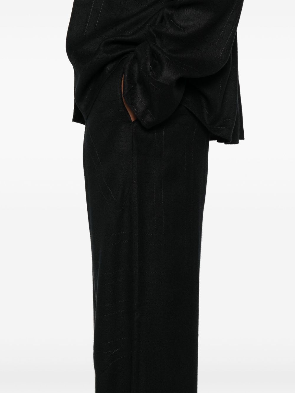 Toteme Pre Trousers Black Modal