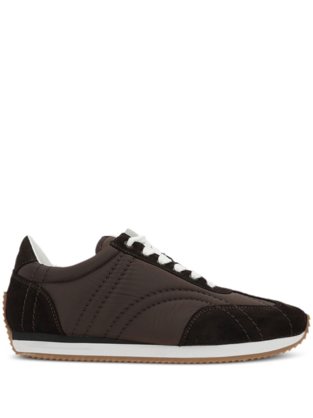 Toteme Pre Sneakers Brown Recycled Polyamide