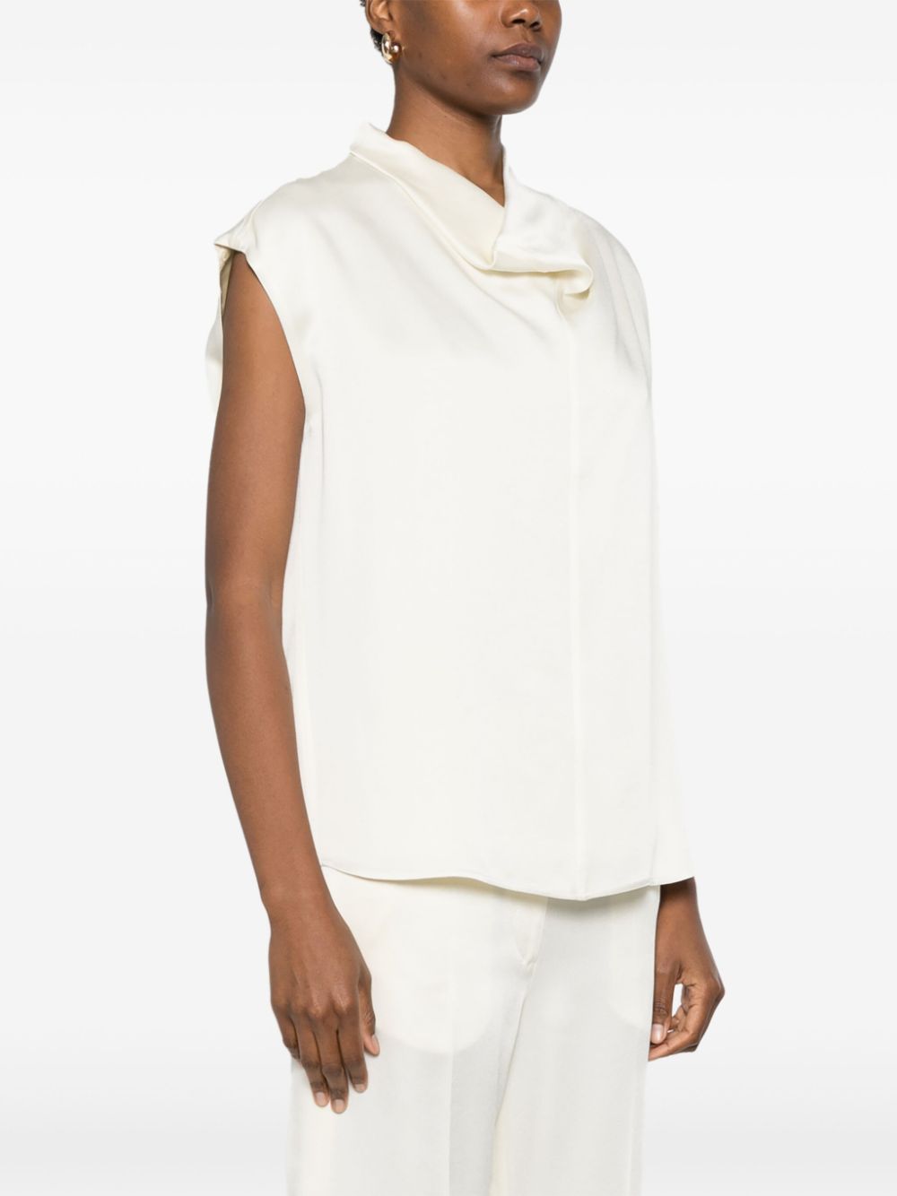 Toteme Pre Top White Viscose Acetate