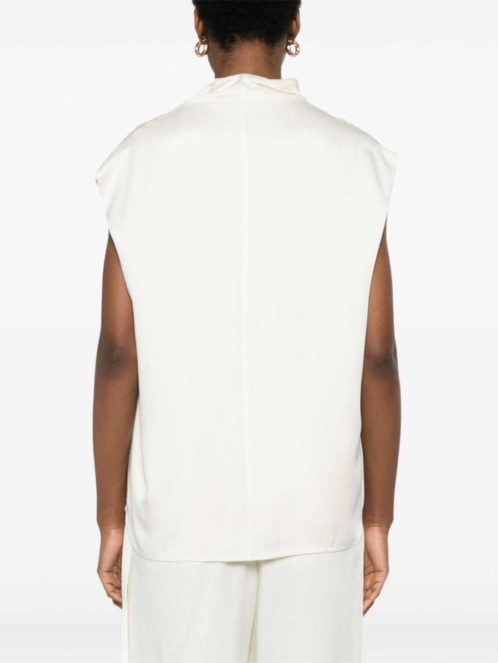 Toteme Pre Top White Viscose Acetate