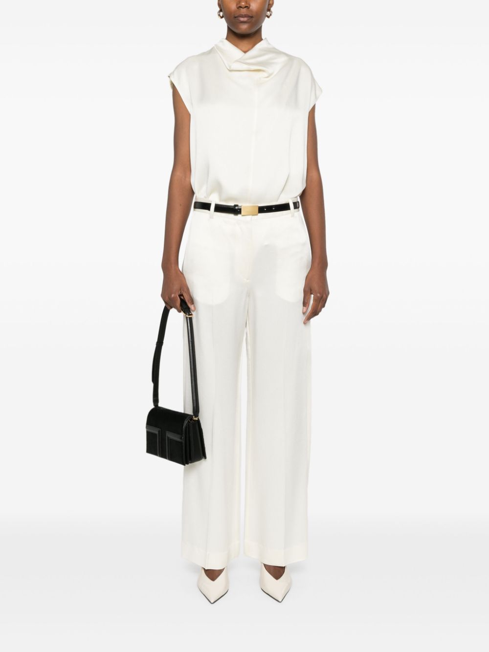Toteme Pre Top White Viscose Acetate