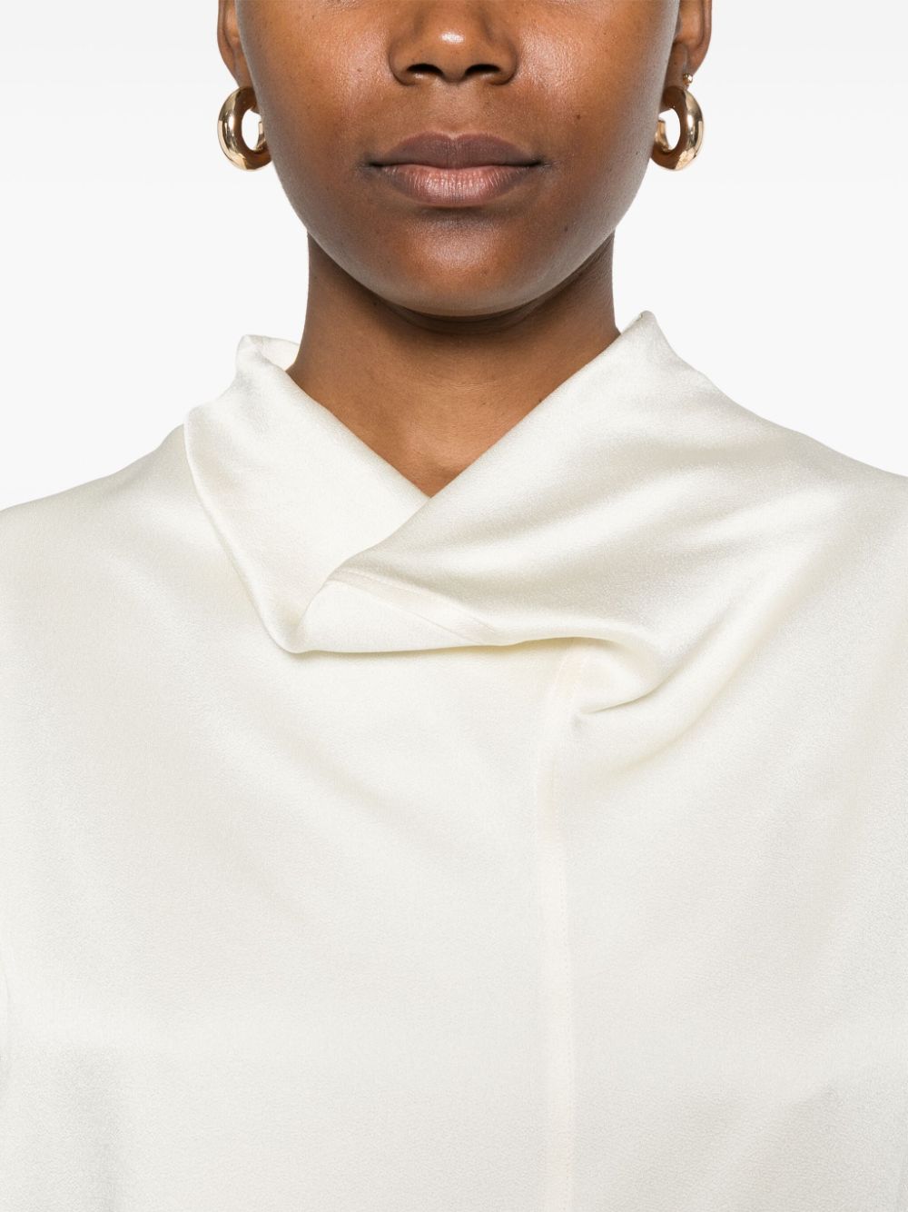 Toteme Pre Top White Viscose Acetate