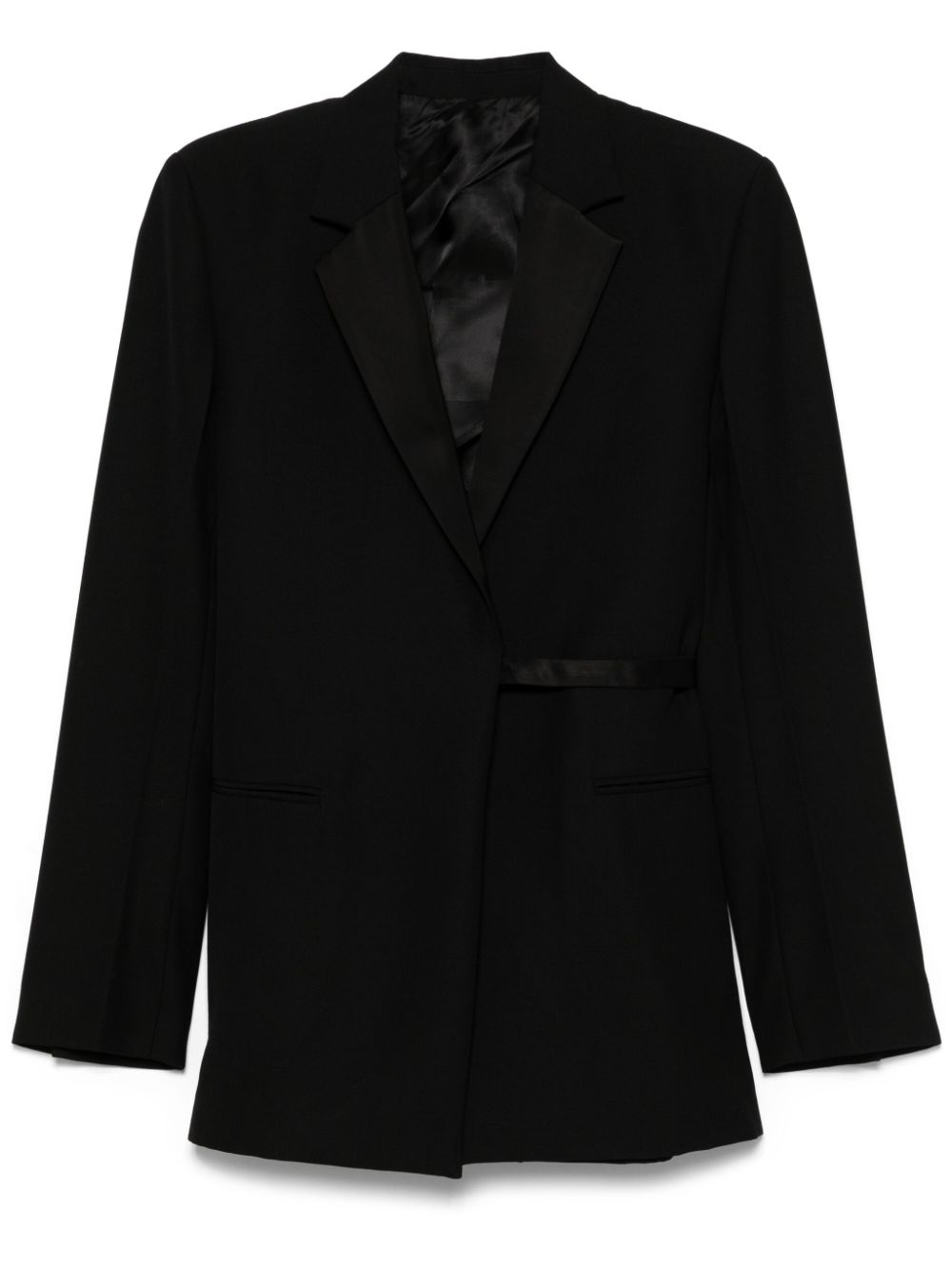 Toteme Pre Jackets Black Wool Recycled Polyester