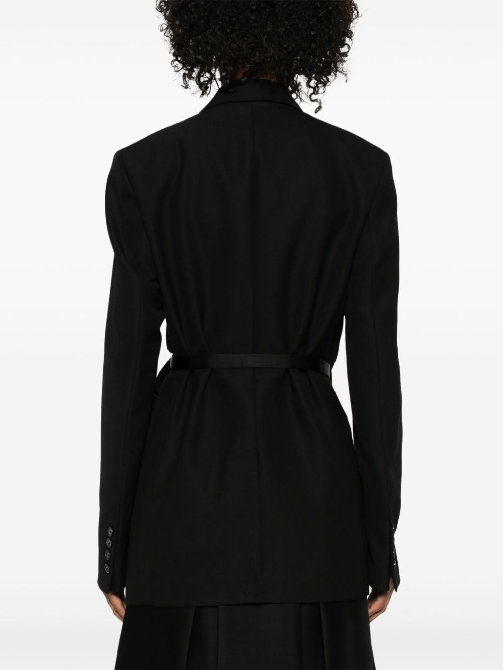 Toteme Pre Jackets Black Wool Recycled Polyester