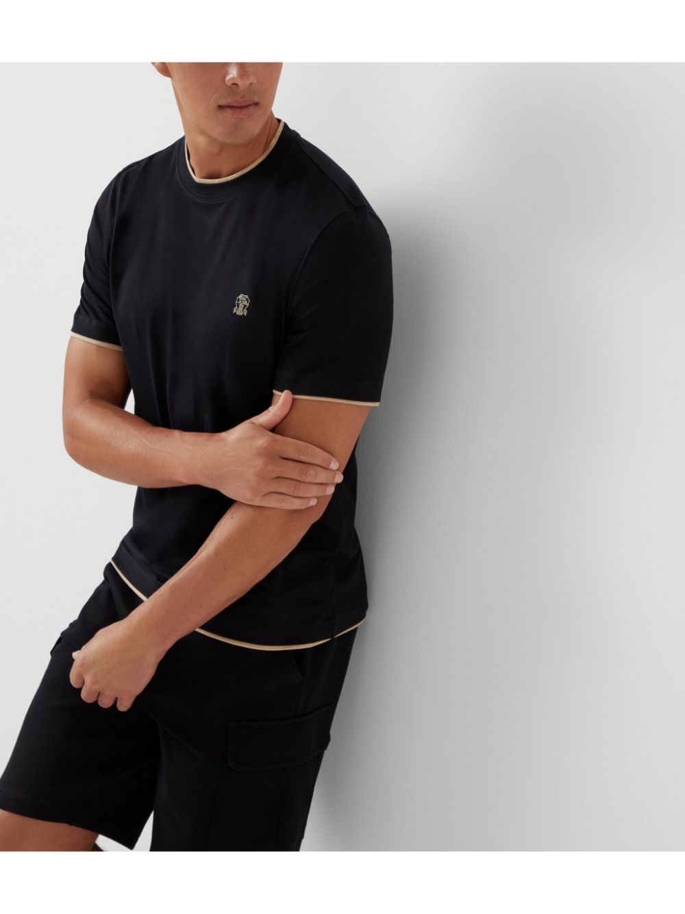 Brunello Cucinelli T-Shirts And Polos Nero Cotton