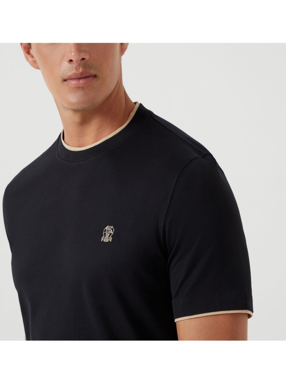 Brunello Cucinelli T-Shirts And Polos Nero Cotton