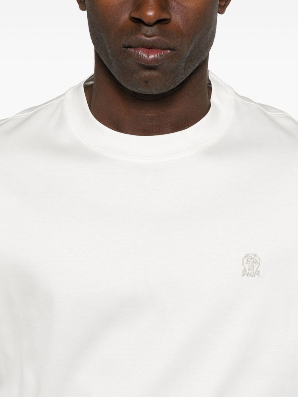 Brunello Cucinelli T-Shirts And Polos Bianco Cotton