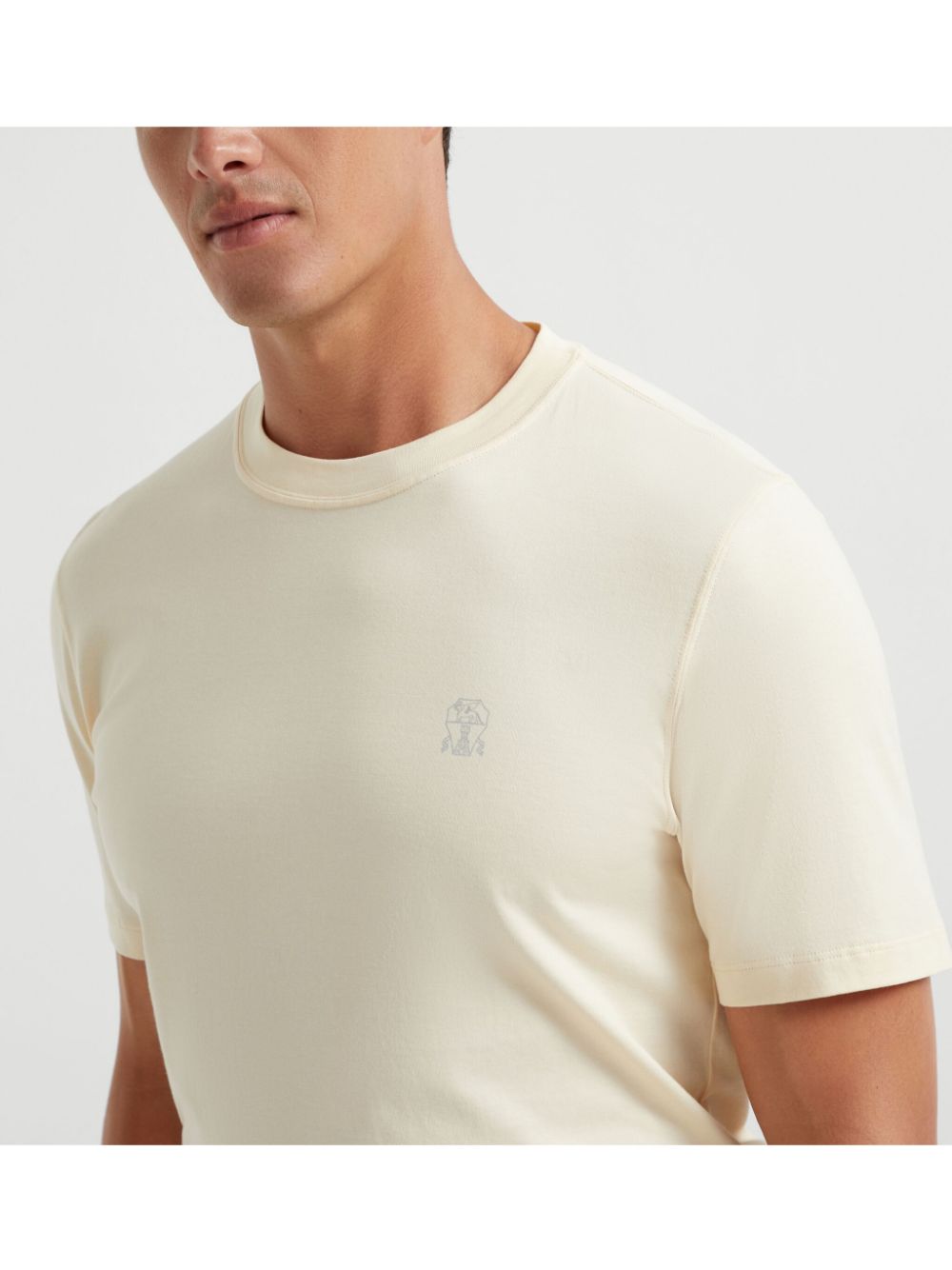 Brunello Cucinelli T-Shirts And Polos Beige Cotton