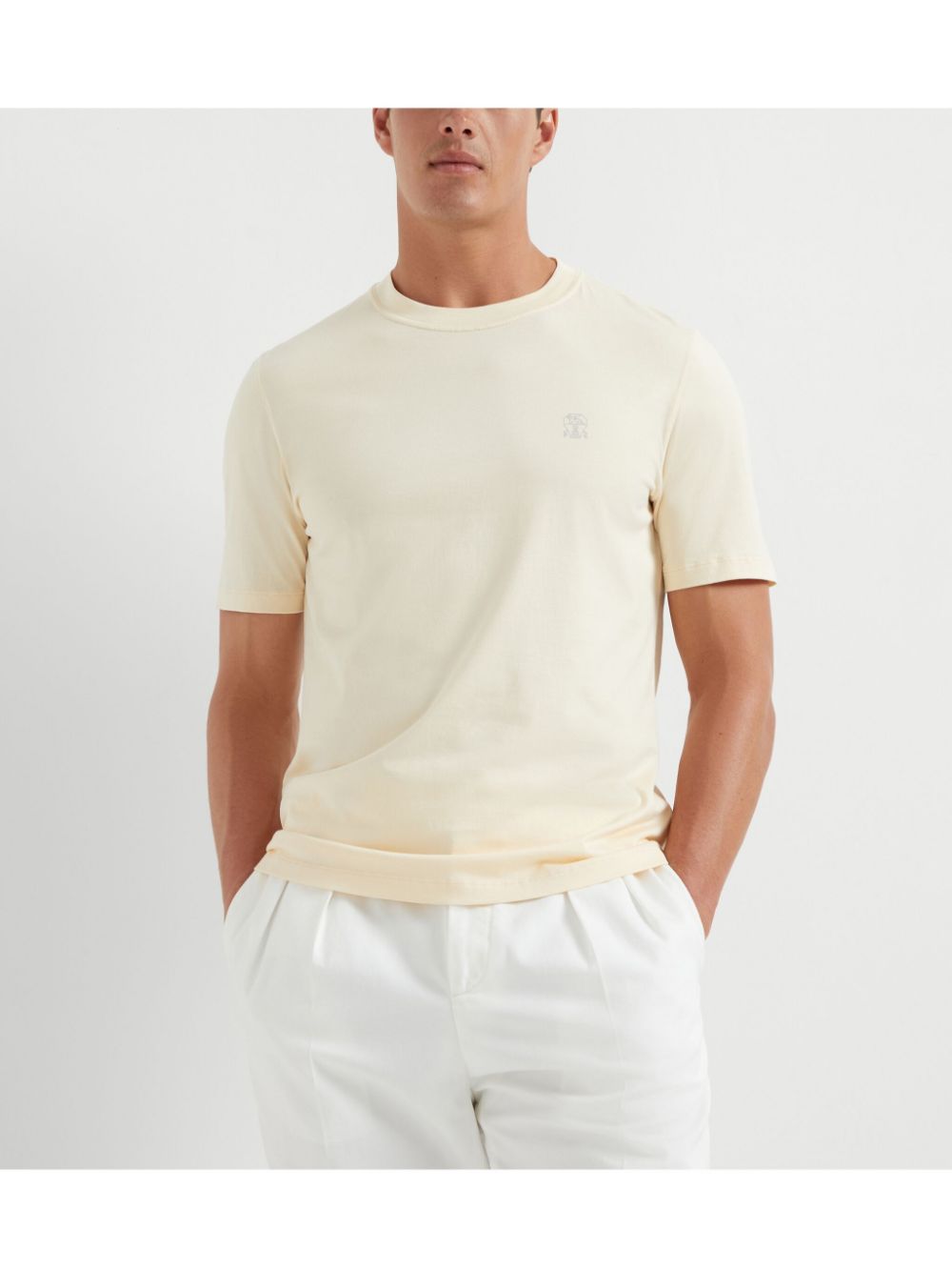 Brunello Cucinelli T-Shirts And Polos Beige Cotton